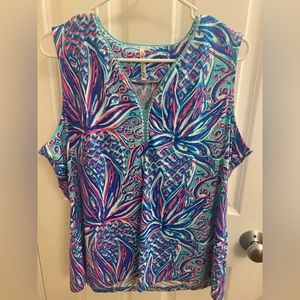 Gorgeous Lillly-Pulitzer like tank by Lulu B